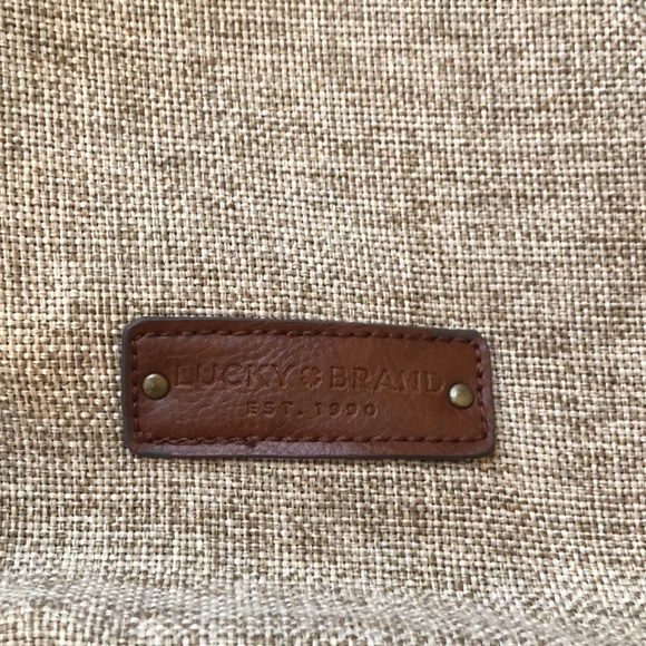 Lucky Brand Burlap Rucksack - Picture 4 of 9